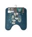 Tapis Contour WC Imprimé Ginkoblue 45x45cm Vert-3