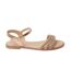 Womens/ladies fern embellished wide flat sandals rose gold Dorothy Perkins-2
