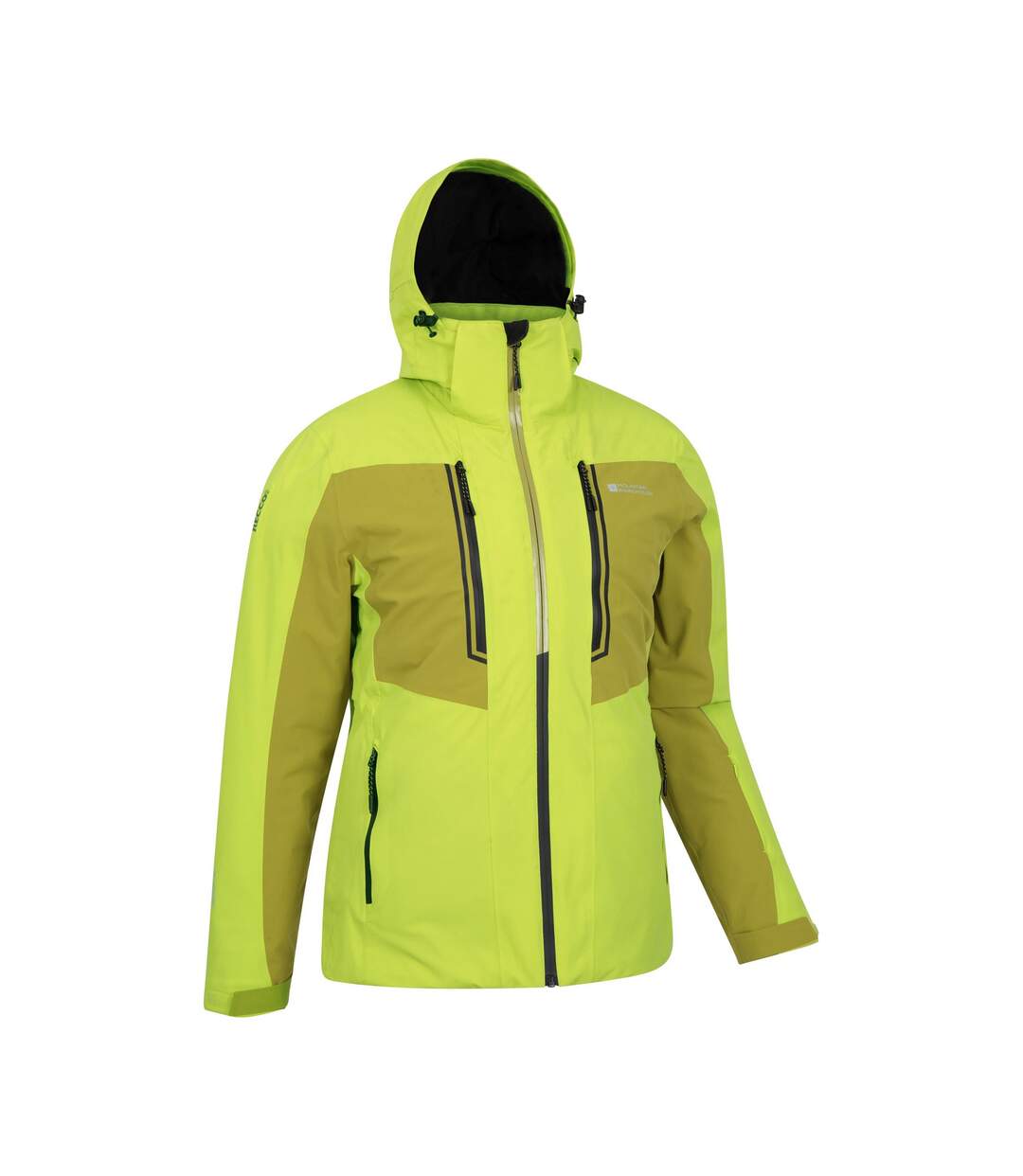 Mens Phase Extreme Waterproof Ski Jacket Green Mountain Warehouse-4