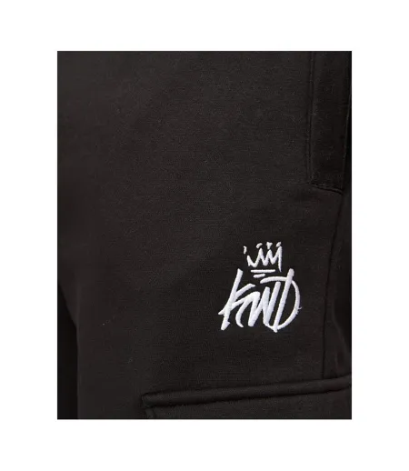 Mens Crosby Cargo Jogging Bottoms Black Kings Will Dream