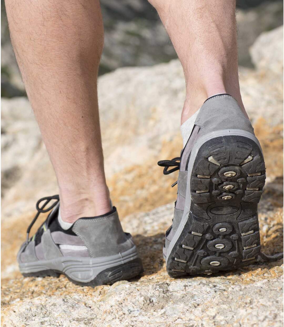 Men's Grey Casual Sport Shoes-5