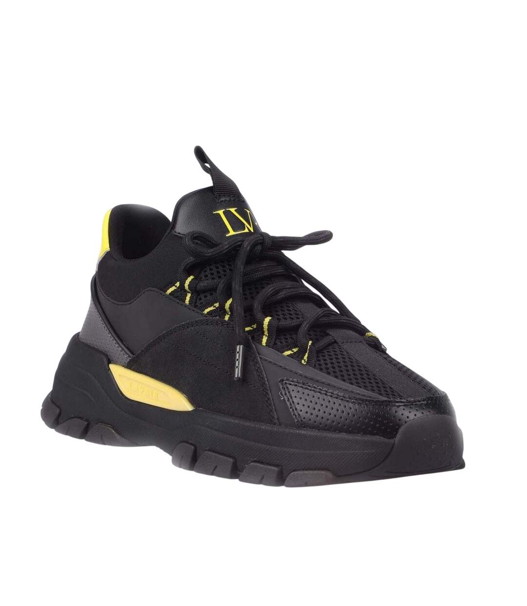 Baskets Creator Evo Homme Noir Jaune Lavair-3