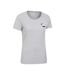 Womens/ladies Lake District Tree Ring Organic T-shirt Grey Mountain Warehouse-4