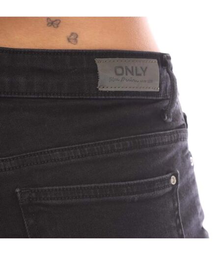 Womens/ladies sui mid rise slim jeans black Only