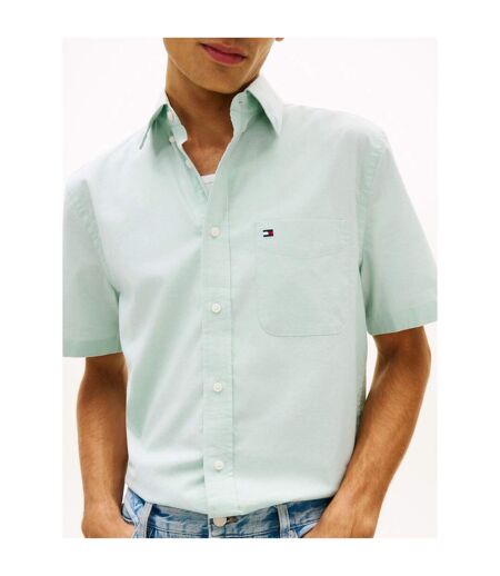 Chemise Manches Courtes Homme Menthe Tommy Hilfiger