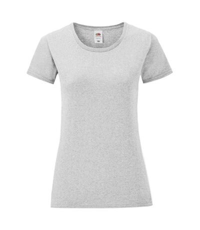 Fruit of the Loom - T-shirt ICONIC - Femme (Gris clair Chiné) - UTPC4866
