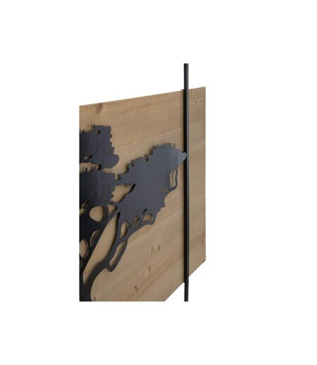 Déco Murale Encadrée Lahos 204cm Naturel & Noir
