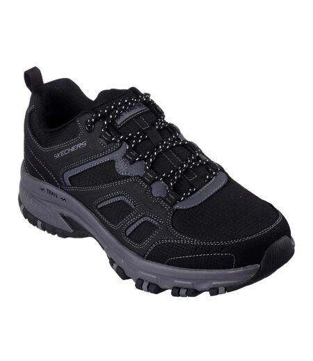 Skechers Mens Hillcrest Leather Walking Shoes (Black/Charcoal) - UTFS10401