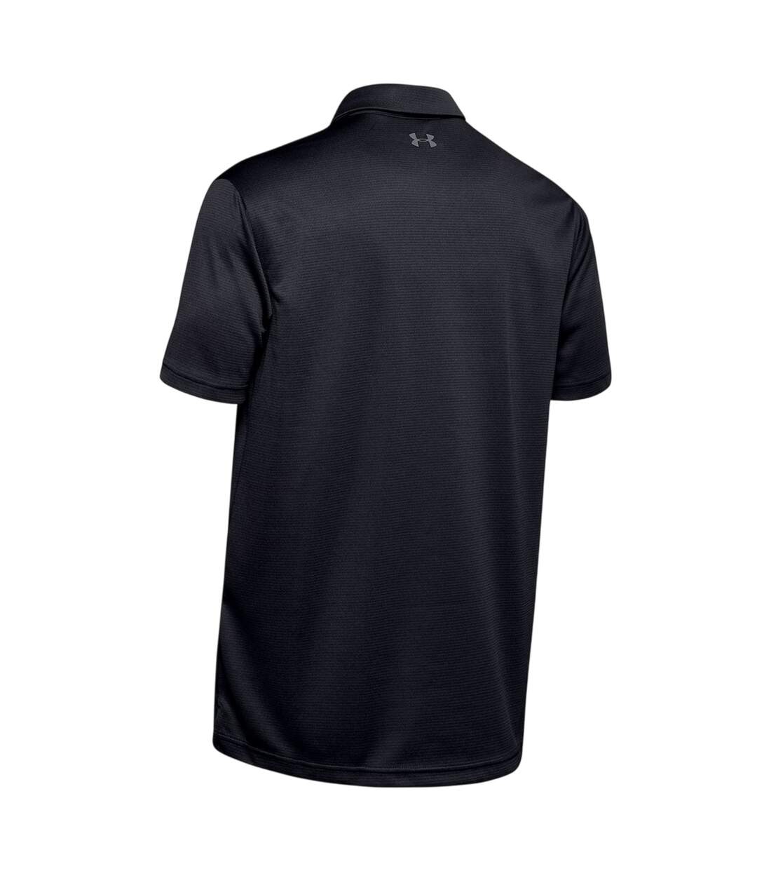 Mens Tech Logo Polo Shirt Black Under Armour-3