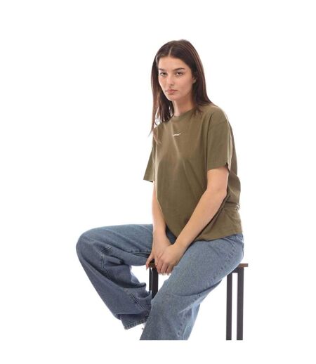 T-shirt flock chine femme vert Off White