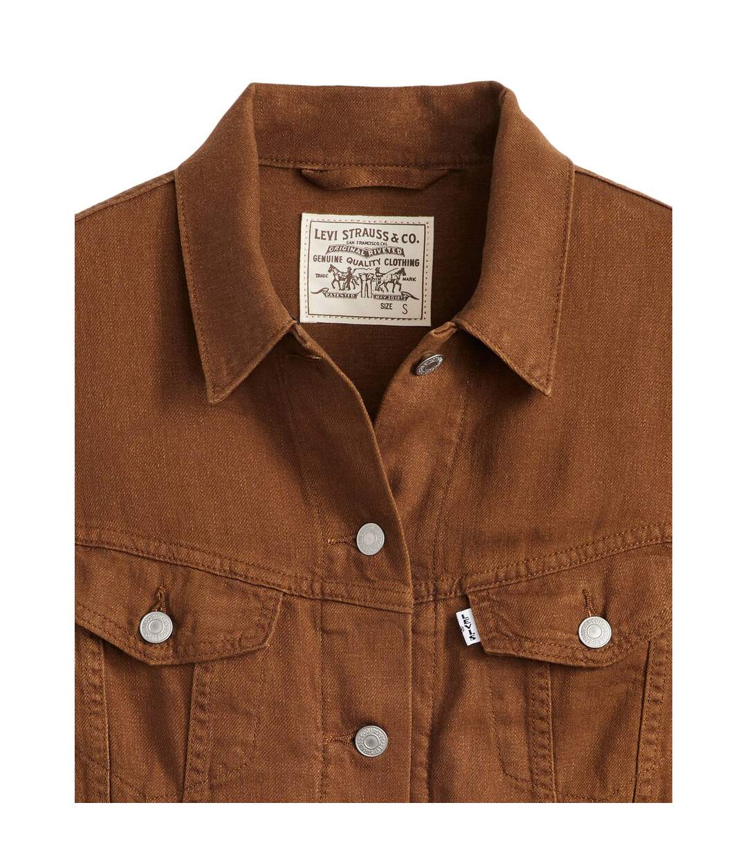 Débardeur Shrunken 90s Femme Marron Levis-4