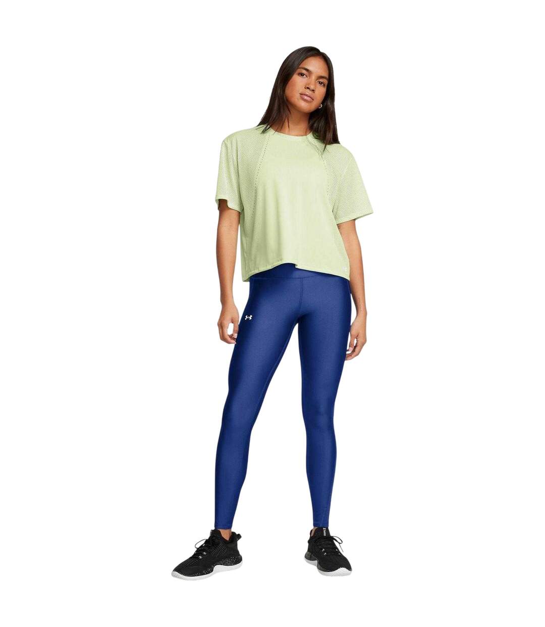 Legging Motif/style Uni Vanish Femme Bleu De Prusse Clair Blanc Under Armour-1
