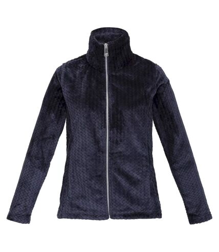 Womens/ladies heloise marl full zip fleece jacket navy ripple Regatta