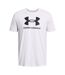 T-shirt Motif/style Logo Homme Blanc Under Armour-1