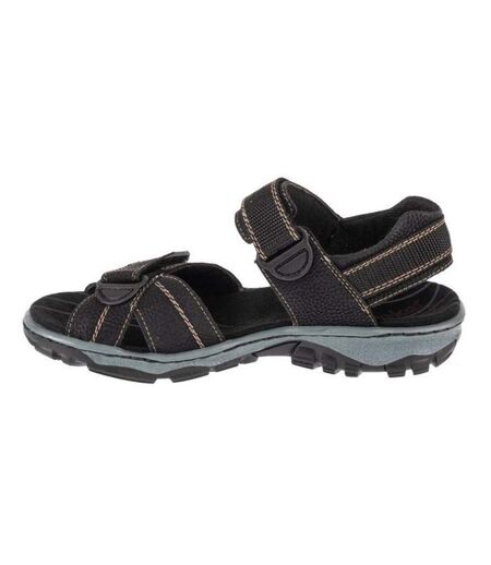 Sandales Style Détail Contrasté Femme Noir Rieker