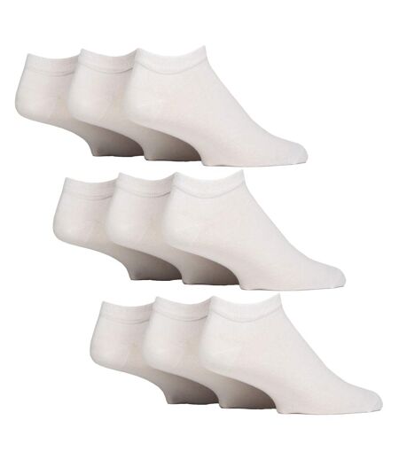 Paquet de 9 chaussettes en coton à la cheville en nid d'abeille pour hommes