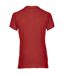 Womens/ladies double piqué polo shirt red Gildan