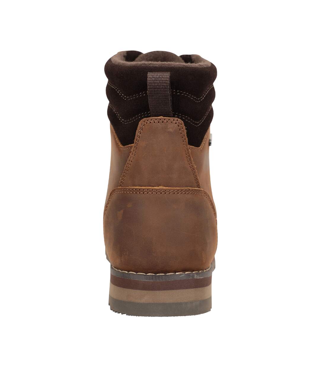 Mens Extreme Makalu Leather Waterproof Walking Boots Brown Mountain Warehouse-2