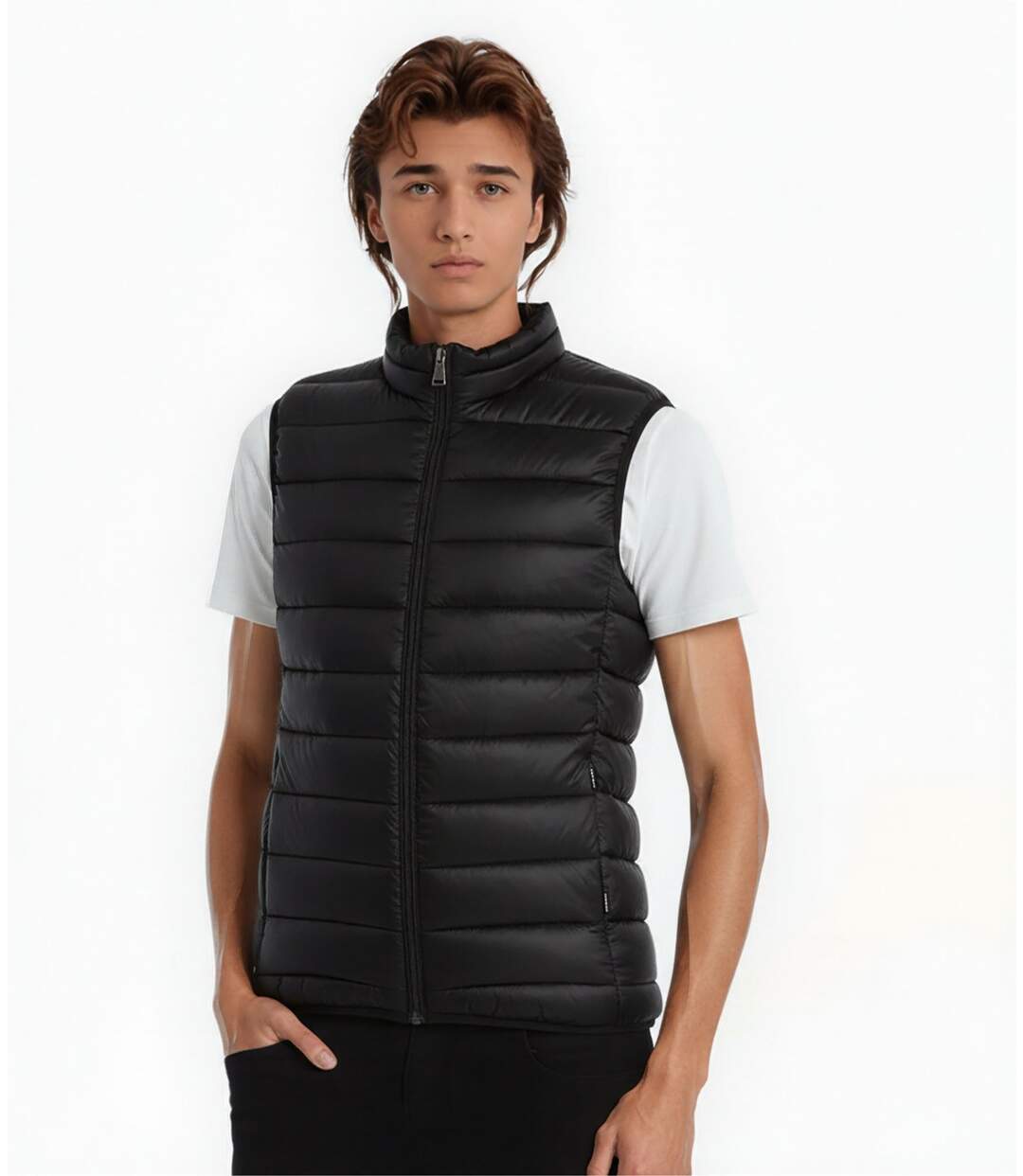 Blouson  Homme sans manche - Noir - Style Casual et Confort-1