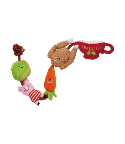 Dinner christmas rope dog toy one size multicoloured House Of Paws