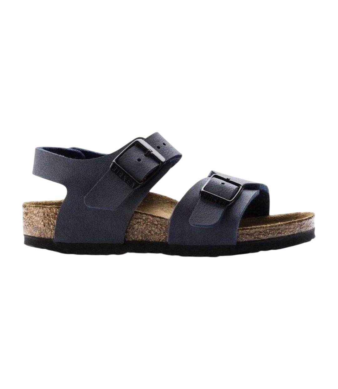 Childrens/kids New York Nubuck Sandals Navy Blue Birkenstock-2