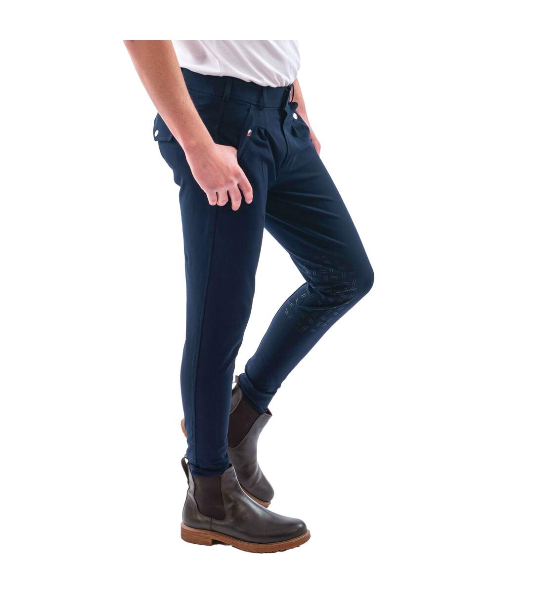 Pantalon D´équitation Clayton Homme Bleu Marine Whitaker-2