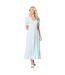 Robe mi-longue femme bleu clair Dorothy Perkins-1