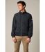 Blouson court en toile enduite noire avec col montant CASTLE-1