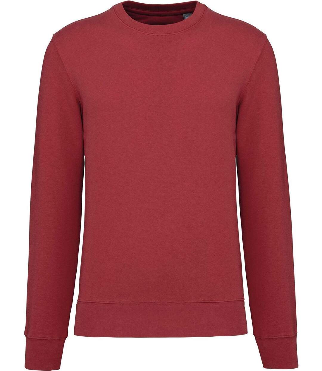 Sweat col rond écoresponsable - Mixte - K4025 - rouge terracotta-brique