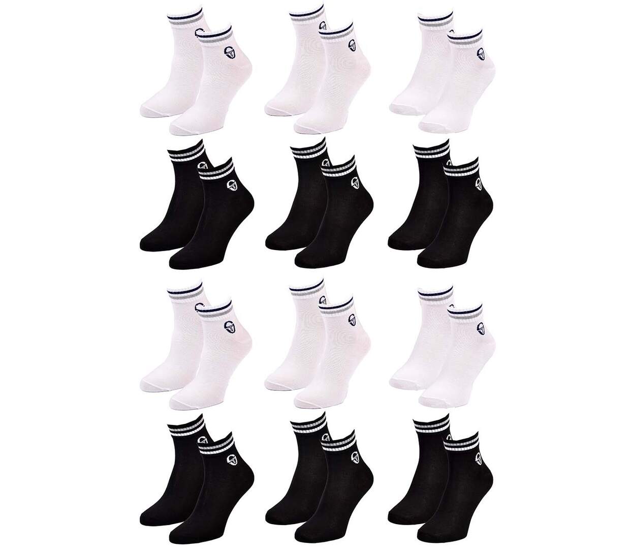 Chaussettes SERGIO TACCHINI QUARTER 12 Pcs 0115-2