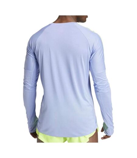 T-Shirt manches longues bleu homme adidas promo