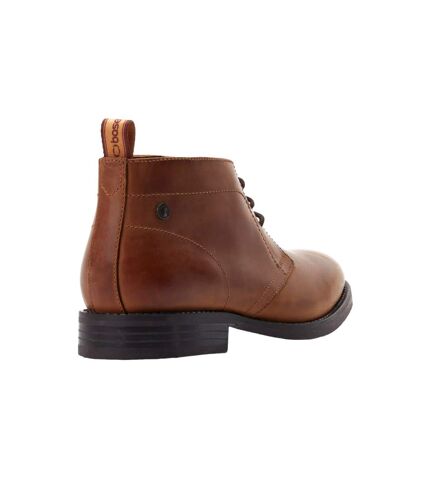 Base London Mens Atkinson Leather Chukka Boots (Tan) - UTFS10612