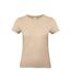 Womens/ladies e190 t-shirt sand B&C-1