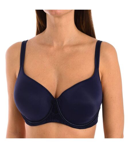 Microfiber bra with underwire and padding for women, CANDELA model. Enhancement, support and daily comfort.