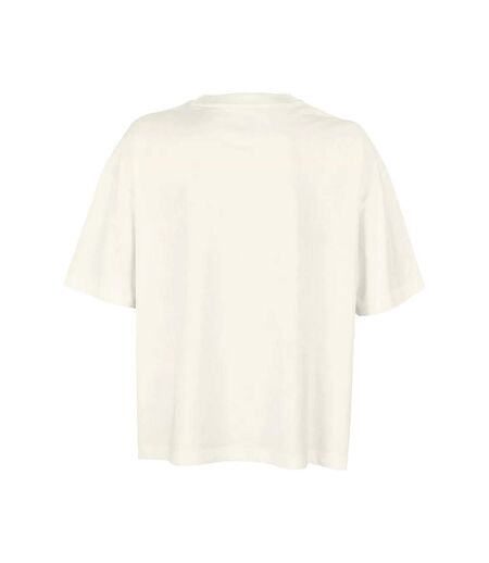 T-shirt Femme Blanc Crème SOLS