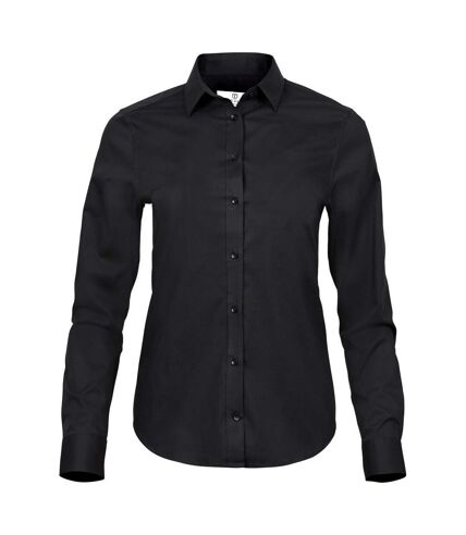 Tee Jays Womens/Ladies Luxury Stretch Shirt (Black)