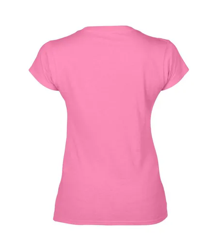 Ladies Soft Style Short Sleeve V-neck T-shirt Azalea Gildan