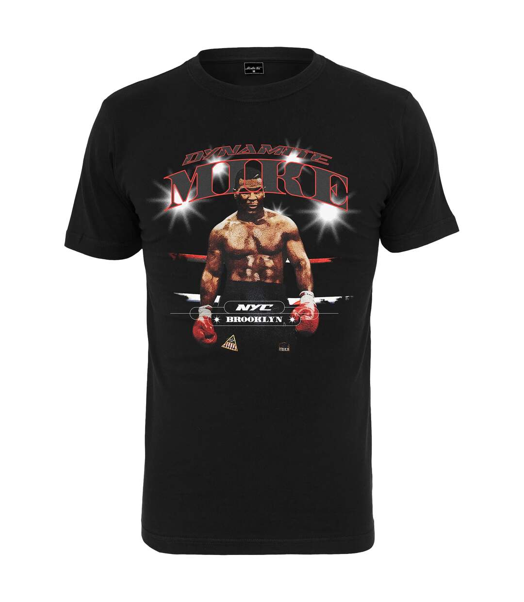Mens Dynamite Mike Printed T-shirt Noir Mister Tee-2