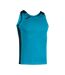 Mens Record Ii Tank Top Black Blue Joma-1