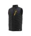 Unisex Adult Essentials Quilted Body Warmer Black Caterpillar-1