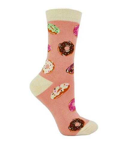 Miss Sparrow - Ladies Donut Patterned Breathable Novelty Bamboo Socks