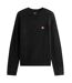 Mens Badge Knitted Crew Neck Sweatshirt Black Tommy Jeans-2