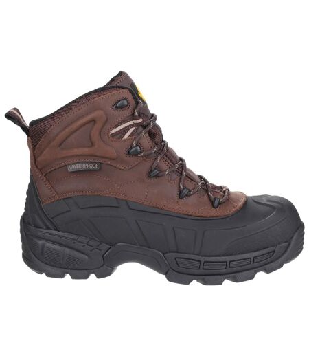 Amblers Mens FS430 Orca S3 Waterproof Leather Safety Boots (Brown) - UTFS3156