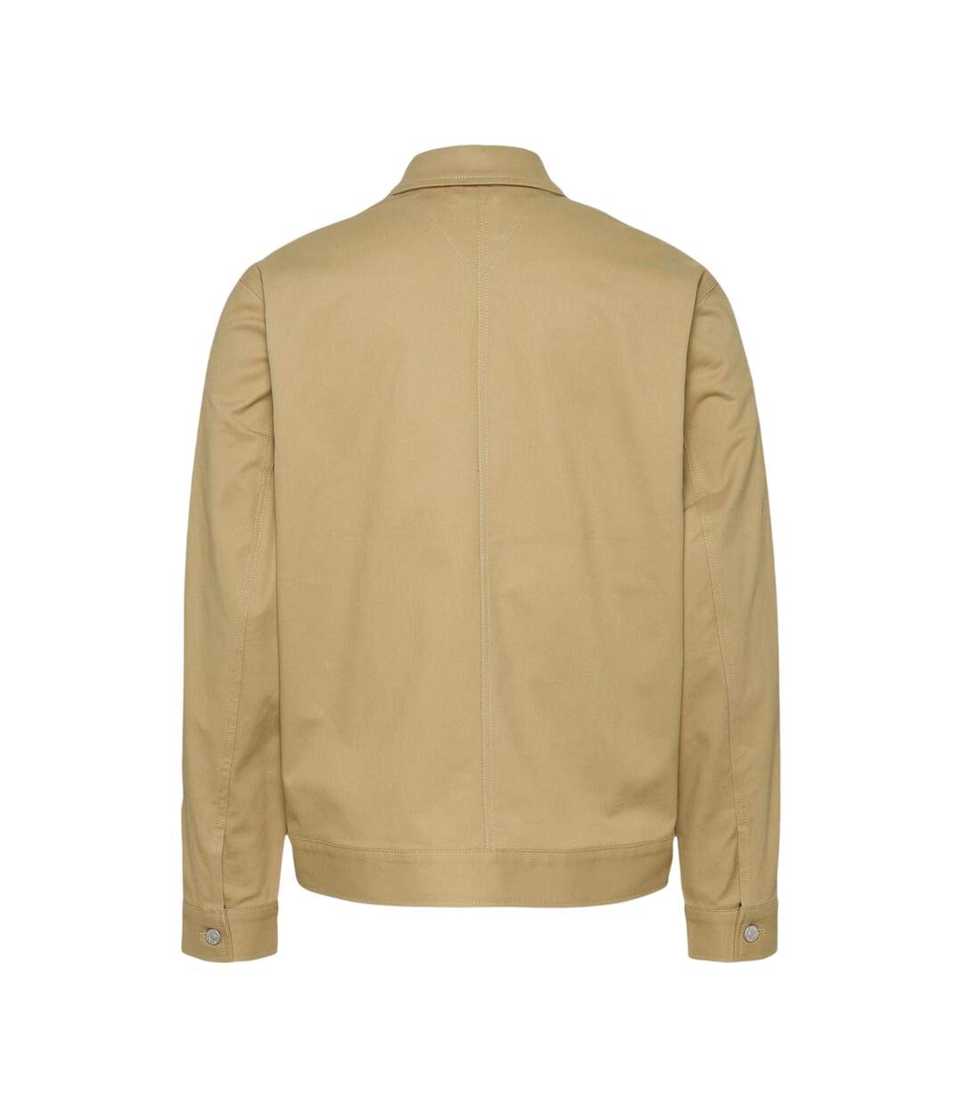 Mens Logo Full Zip Jacket Tan Tommy Jeans-3