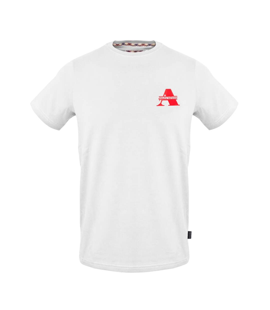 Mens Chest Logo Regular T-shirt White Aquascutum-1