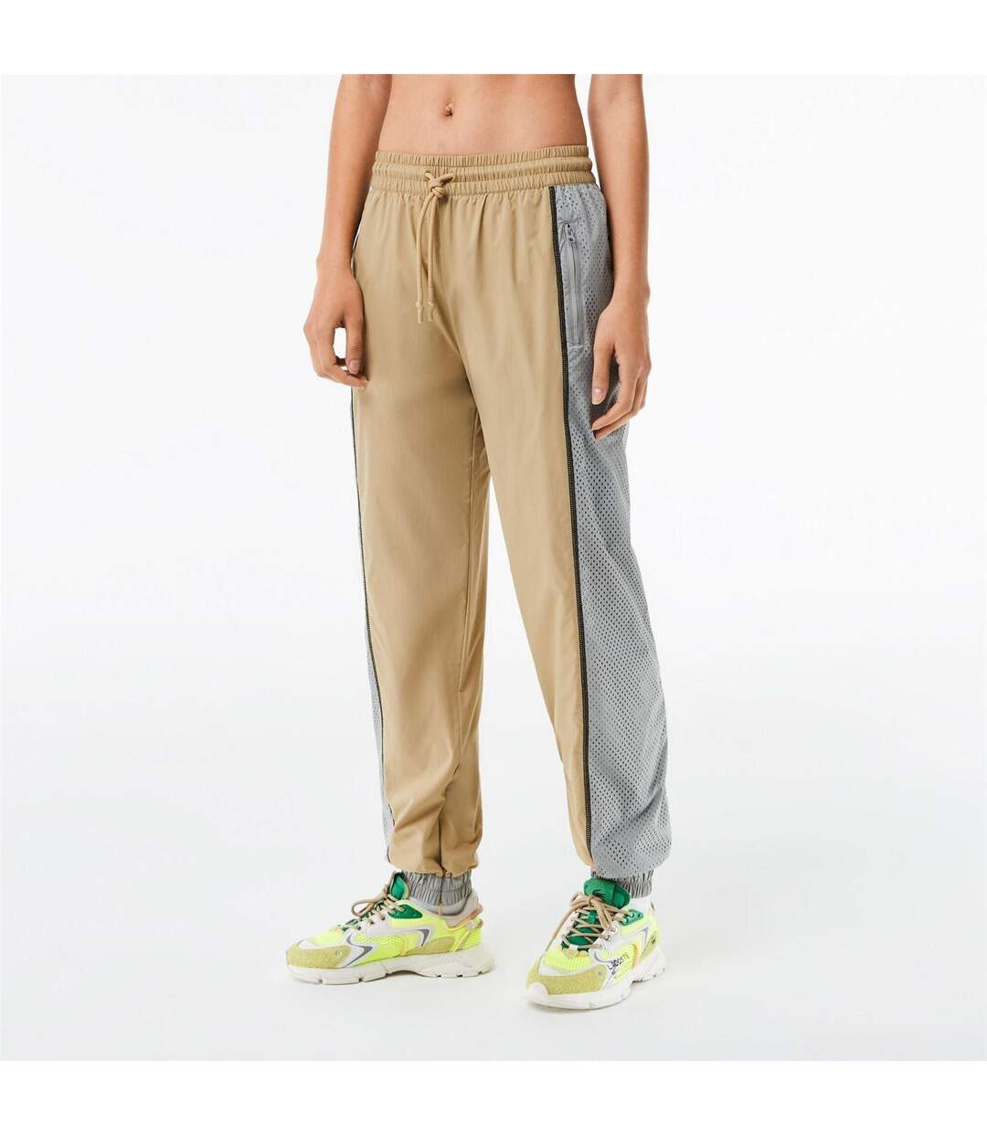 Pantalon De Survêtement Motif/style Blocs De Couleurs Femme Gris Lacoste-2