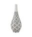 Vase Poire en Porcelaine Kousa 43cm Bleu & Blanc-1