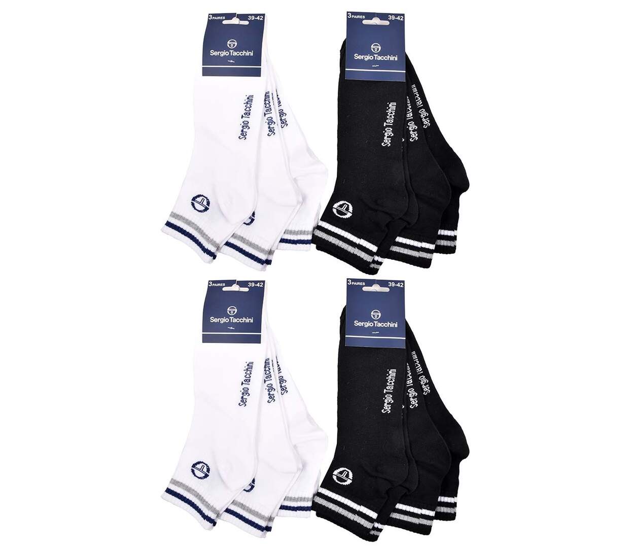 Chaussettes SERGIO TACCHINI QUARTER 12 Pcs 0115-4