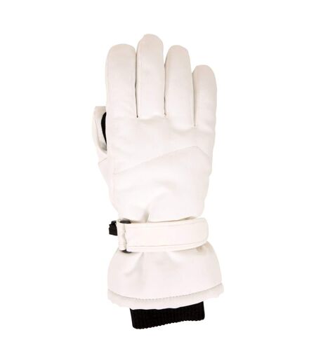 Womens/ladies isotherm waterproof ski gloves white Mountain Warehouse