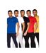 Crosshatch Mens Traymax T-Shirt (Pack of 5) (Blue/Red/Black/Yellow/White)
